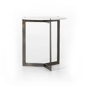 Product Image 6 for Kiva End Table Polished White Marble from Four Hands