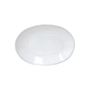 Product Image 1 for Friso Medium Ceramic Stoneware Oval Platter - White from Costa Nova