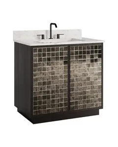 Product Image 1 for Mosaico 36" Vanity with Rectangular Undermount Sink from Currey & Company