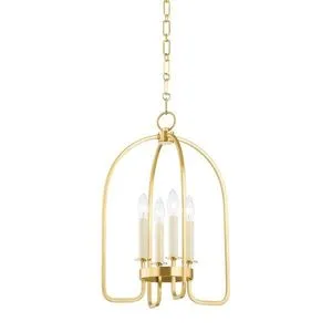 Product Image 1 for Oakville 4-Light Aged Brass Lantern from Hudson Valley