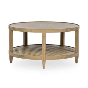 Product Image 1 for Devin Oak Wood Round Coffee Table from Classic Home