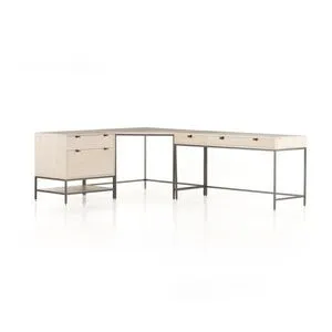 Product Image 1 for Trey Desk System With Filing Cabinet from Four Hands