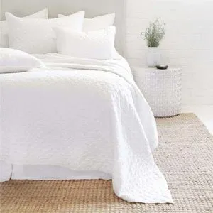 Product Image 1 for Hampton 28" x 36" Large Decorative Bed Pillow with Insert - White from Pom Pom at Home