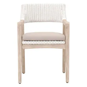 Product Image 1 for Lucia White Rattan Arm Chair from Essentials for Living