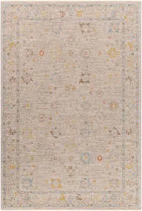 Product Image 1 for Avant Garde Woven Medium Tan / Sky Blue Rug - 7'10" Round from Surya