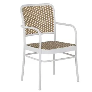 Product Image 3 for Parc Chalk And White & Navy Arm Chair from Summer Classics