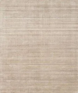 Bellamy Oatmeal Rug with subtle dappling and tonal horizontal stripes in beige and cream hues