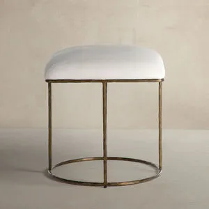 Product Image 7 for Lucas Natural Ivory Hide Leather Stool from Gabby