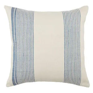 Product Image 5 for Parque Indoor/ Outdoor Blue/ Ivory Striped Pillow from Jaipur 