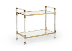 Product Image 1 for Jacqueline Acrylic Bar Cart from Chelsea House
