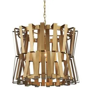 Product Image 1 for Chaconne Brass Chandelier from Currey & Company