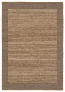 Product Image 1 for Query Handmade Bordered Brown Rug 18" x 18" from Jaipur 