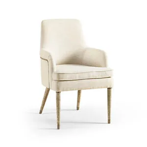Product Image 1 for Shoal Linen & Grasscloth Host Chair from Johnathan Charles