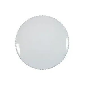 Product Image 1 for Pearl Scalloped Ceramic Stoneware Dinner Plate, Set of 6 - White from Costa Nova