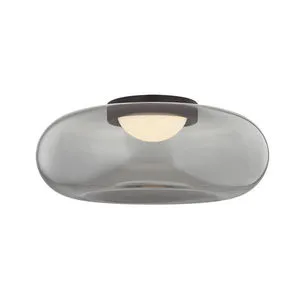 Product Image 1 for Opalesce Black Brass Flush Mount from Sonneman