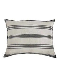 Product Image 1 for Jackson Linen King Sham - Flax /  Midnight from Pom Pom at Home