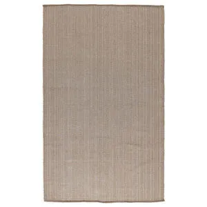 Tan indoor outdoor accent rug with handwoven Moroccan-inspired traditional pattern in polypropylene weave