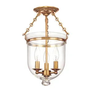 Product Image 1 for Hampton 3 Light Semi Flush from Hudson Valley
