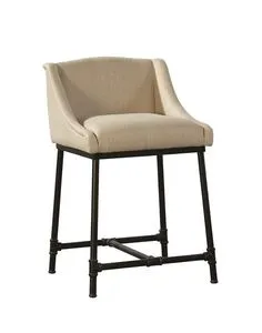 Product Image 2 for Linen & Iron Pipe Counter Stool from Furniture Classics