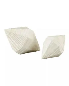 Product Image 1 for Pavi Bone Prism Set of 2 from Currey & Company