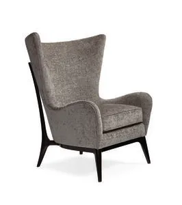 Product Image 1 for Gray Fabric Modern Whats New Wingback Chair from Caracole