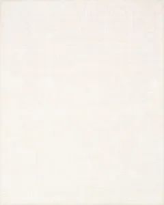 Beverly Ivory Rug with a minimalist ivory color and subtle woven texture in hand-loomed rayon and wool pile