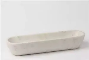 Product Image 1 for Organic Oval Marble Bowl from BIDKHome