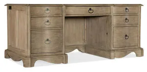 Product Image 6 for Carsica Acacia Veneer Executive Desk from Hooker Furniture