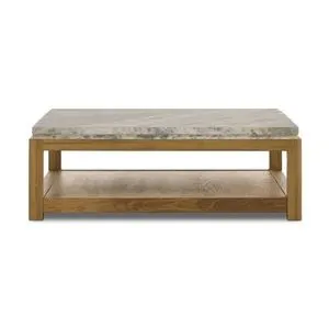 Product Image 1 for Roberta Coffee Table - Sandblasted White Marble from Four Hands