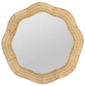 Product Image 1 for Lucas Rattan Round Wall Mirror from Cooper Classics