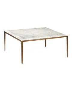 Product Image 1 for Oblique Marble Cocktail Table from Currey & Company