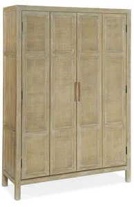 Product Image 1 for Surfrider Pecan & Rattan Bar Cabinet from Hooker Furniture