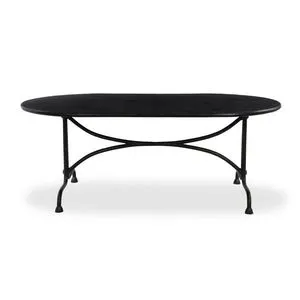 Product Image 1 for Lenoir Distressed Bronze Outdoor Dining Table-76" from Four Hands