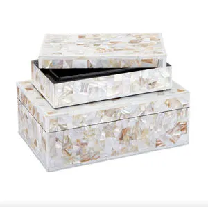 Product Image 1 for Uma Mother of Pearl Box Set of 2 from Currey & Company