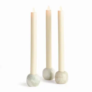 Product Image 1 for Jocelyn Marble Taper Holders, Set Of 3 from Napa Home And Garden