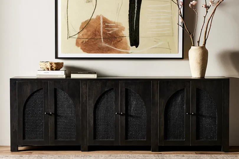 Low sideboards combine with the sophisticated style of tall storage cabinets to achieve the ideal balance and proportion your dining space. | Scout & Nimble