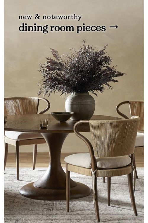 new & noteworthy dining room pieces ->