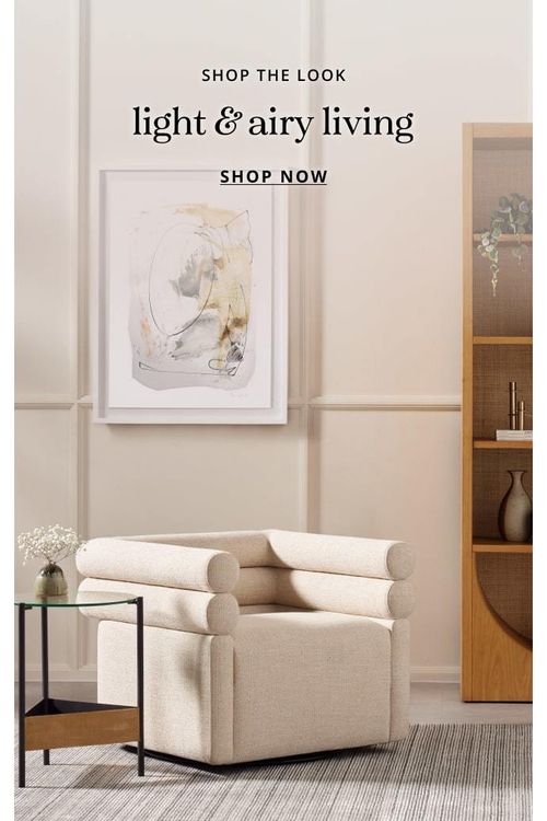 Shop the Look: Light & Airy Living | Shop Now
