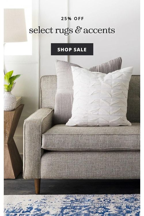 25% off select rugs & accents | shop sale