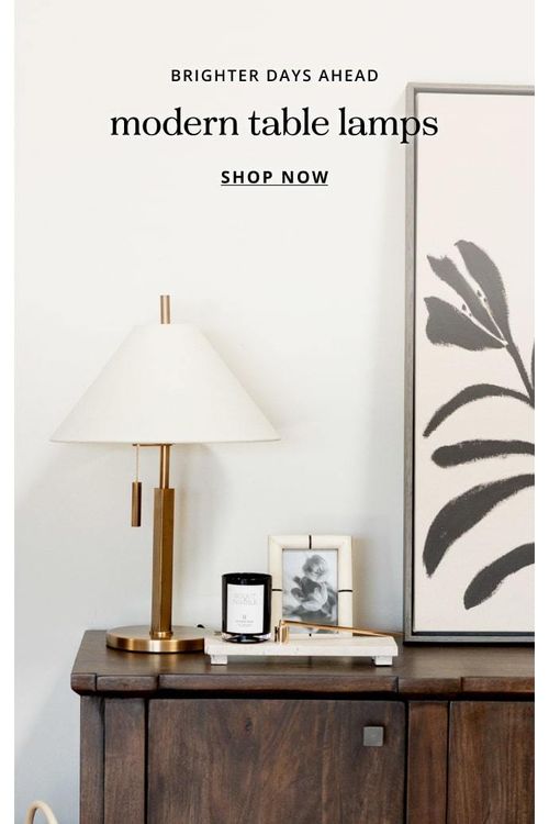 Brighter Days Ahead: Modern Table Lamps | Shop Now