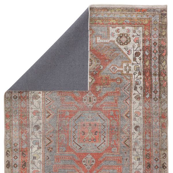 Product Image 1 for Palazza Medallion Gray / Orange Area Rug from Jaipur 