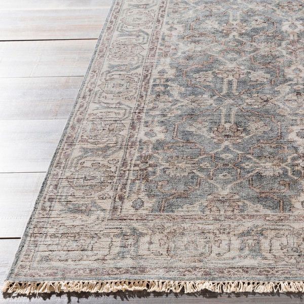 Product Image 5 for Theodora Hand-Knotted Medium Gray / Slate Rug - 2' x 3' from Surya