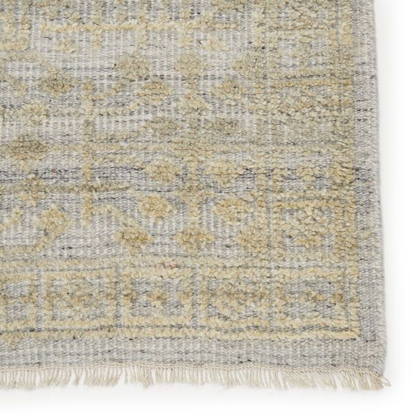 Arinna Hand-Knotted Tribal Beige/ Gray Rug image 4
