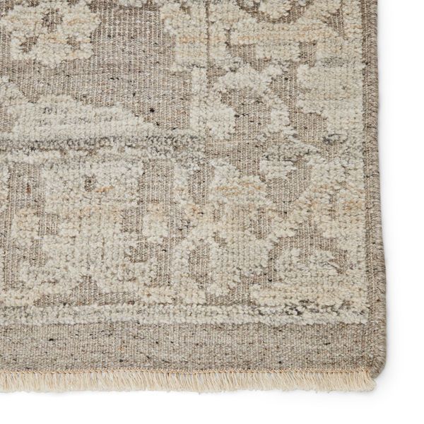 Product Image 2 for Ayres Hand-Knotted Floral Taupe/ Gray Rug from Jaipur 
