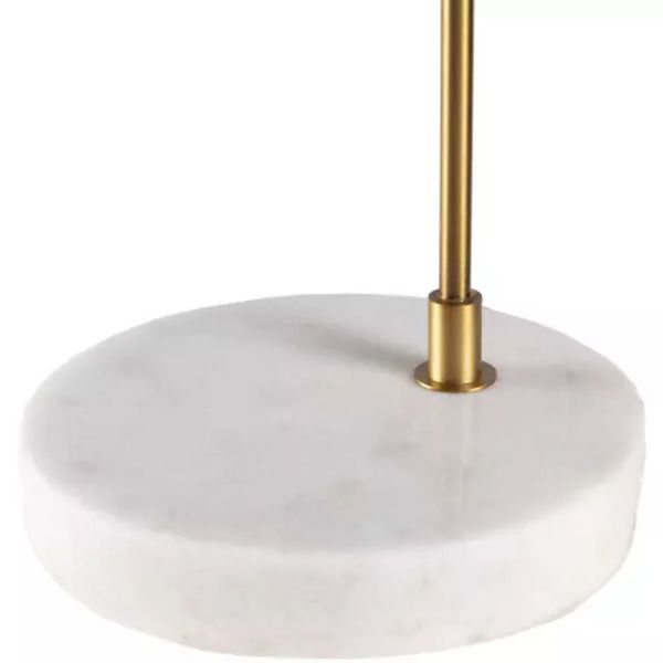 Hannity Marble and Brushed Brass Desk Lamp image 3