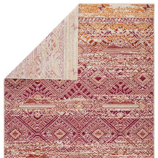 Product Image 1 for Nikki Chu By  Sax Indoor / Outdoor Tribal Pink / Orange Area Rug from Jaipur 