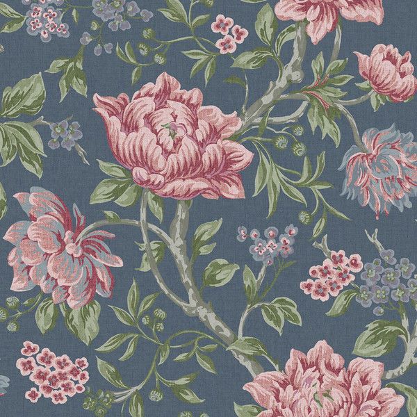Product Image 3 for Laura Ashley Tapestry Dark Seaspray Floral Wallpaper from Graham & Brown