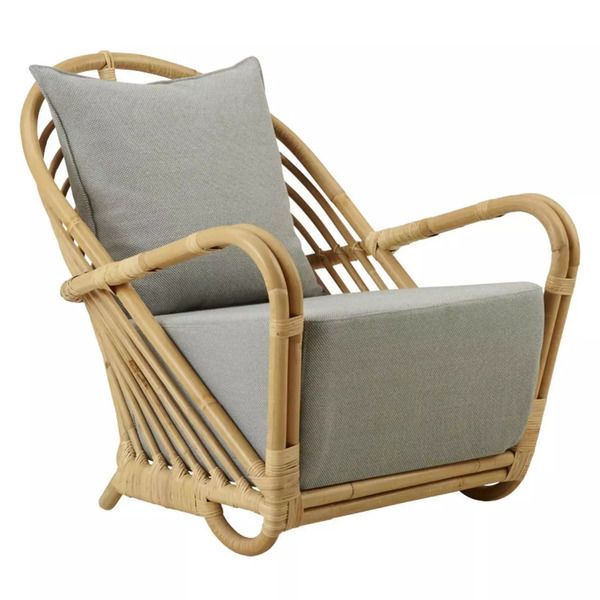 Arne Jacobsen Charlottenborg Lounge Chair - Sunbrella Sailcloth image 1