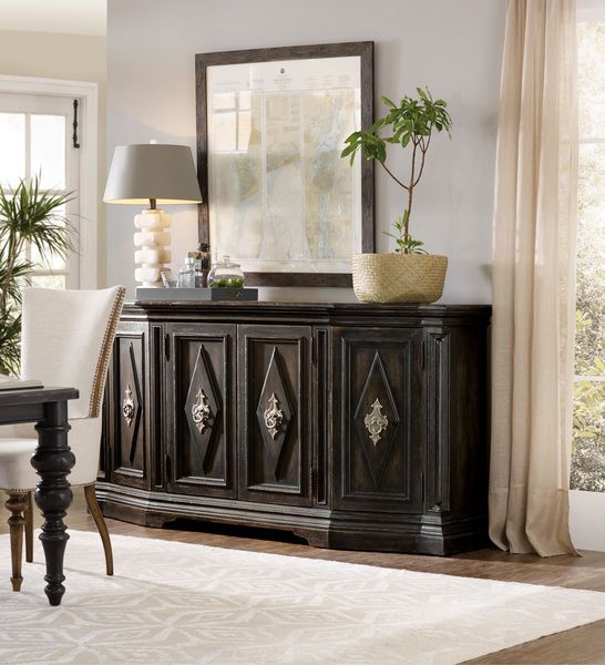 Product Image 1 for Auberose Four Door Credenza from Hooker Furniture
