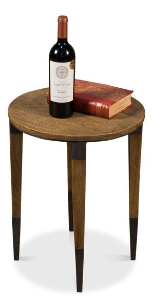 Product Image 1 for Saber Leg Chairside Table  Round from Sarreid Ltd.